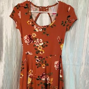 Gorgeous coral summer dress